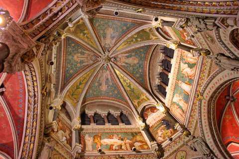 Inside the basilica