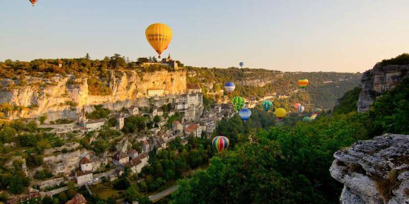 Les montgolfiades de Rocamadour © C. Novello