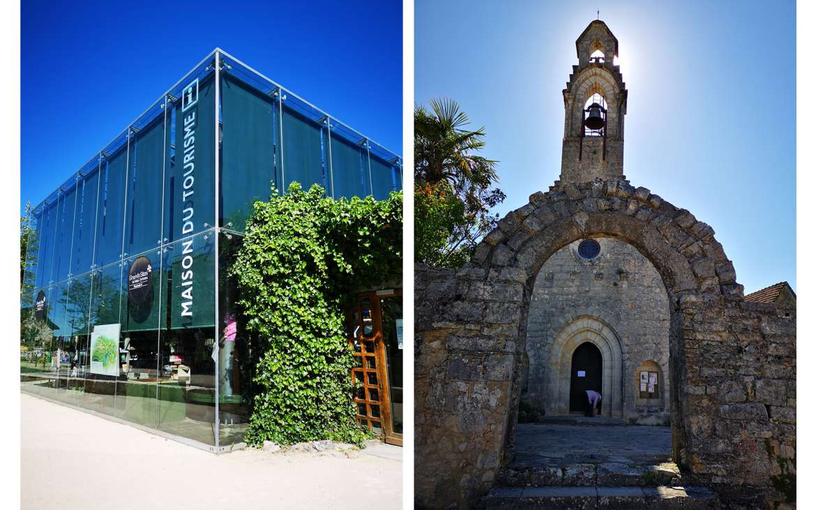 L'Office de Tourisme et la Chapelle de L'Hospitalet