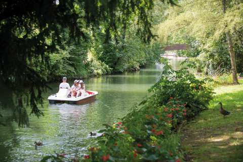 Pedal boating in Chartres