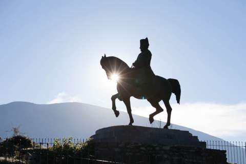 Statue de Napoléon, prairie de la Rencontre